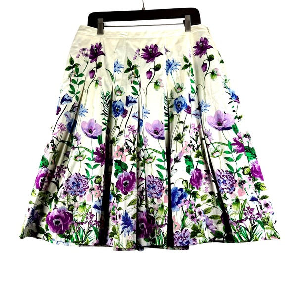 Talbots Dresses & Skirts - RSVP By Talbots Womens Floral Pleated Skirt Sz 10
